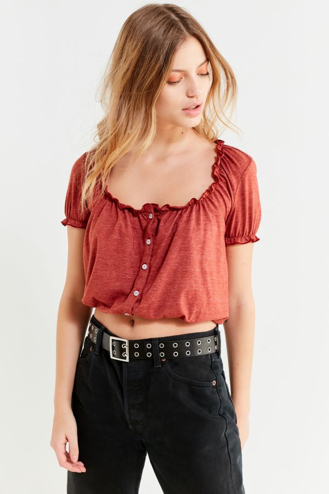 Urban outfitters store peasant top