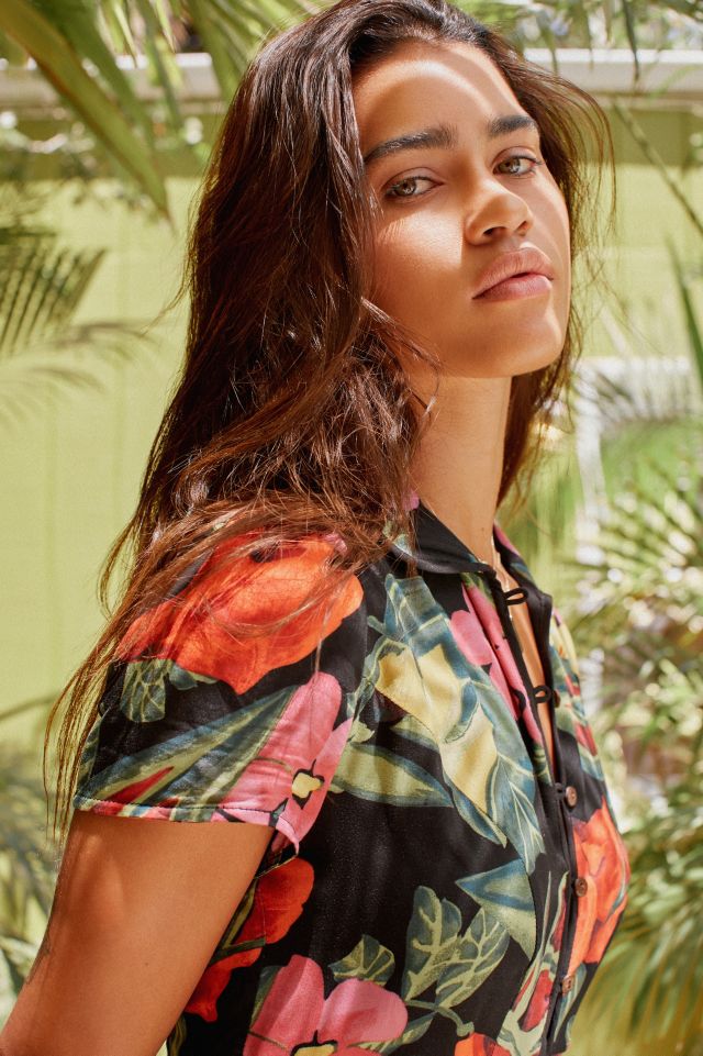 UO Cali Button-Down Mini Dress #1