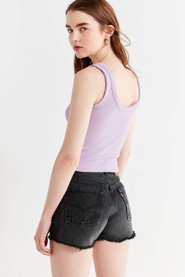 UO Ribbed Knit Crop Tank Top #2