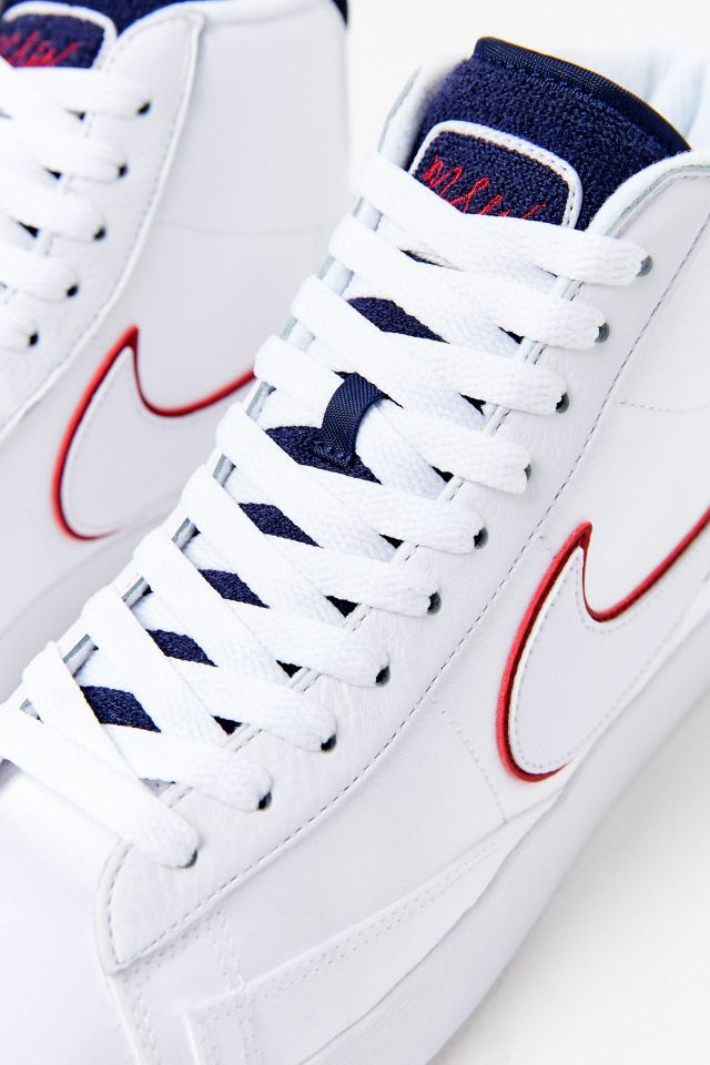 Nike blazer mid white blackened blue red crush deals