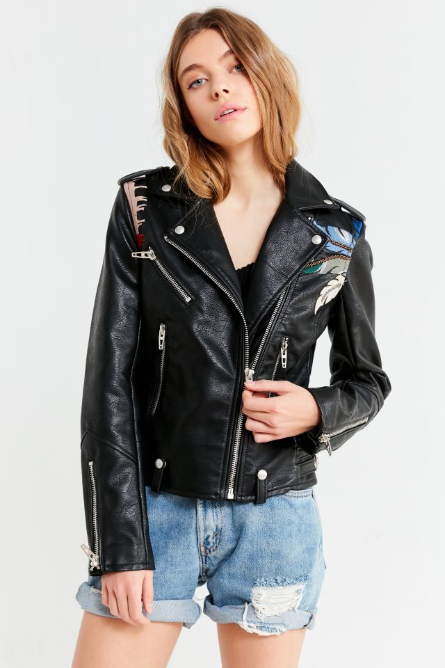 BLANKNYC Island Embroidered Moto Jacket #1