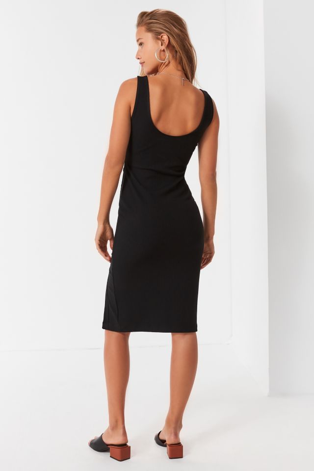 UO Addy Snap-Button Bodycon Midi Dress #1