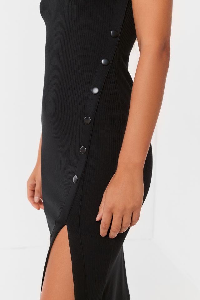UO Addy Snap-Button Bodycon Midi Dress #2