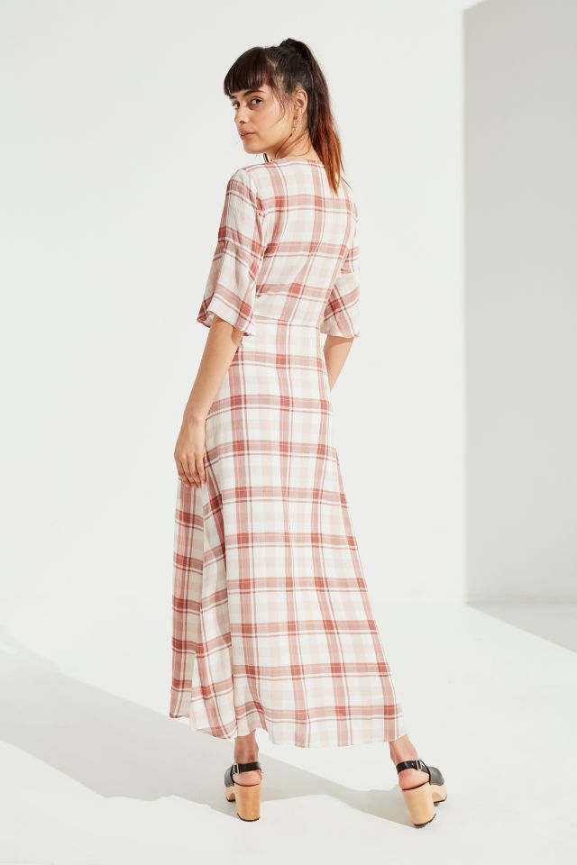 Urban outfitters outlet pink plaid dress