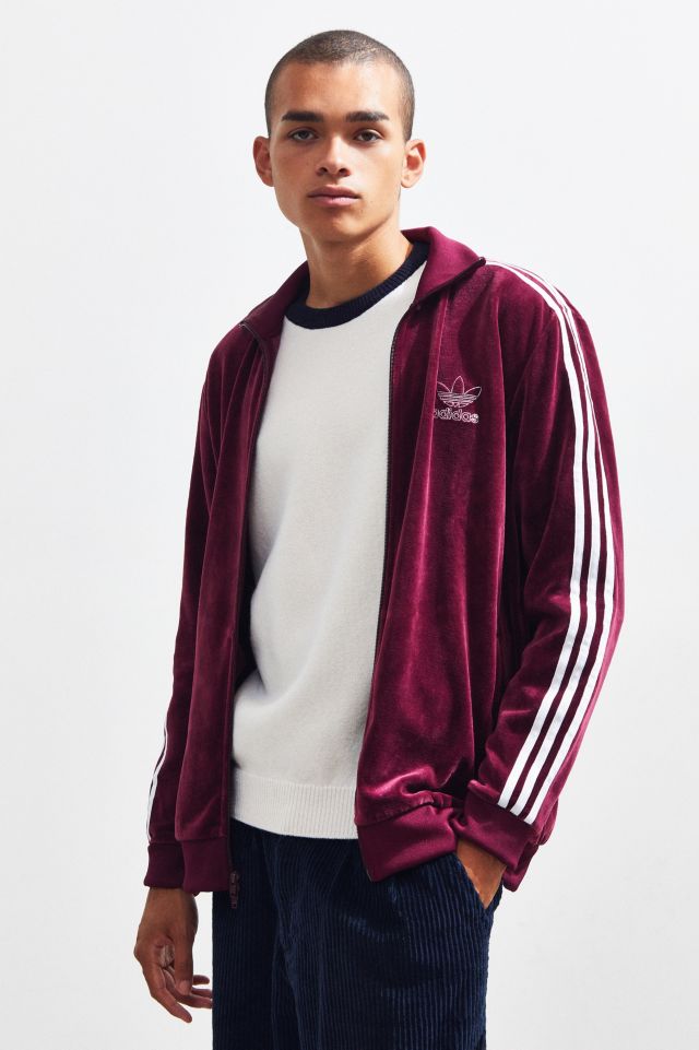 Adidas velour store track jacket