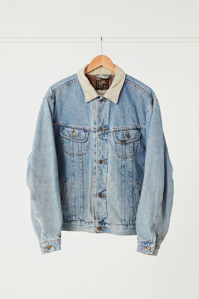 Lee jean jacket with corduroy collar sale