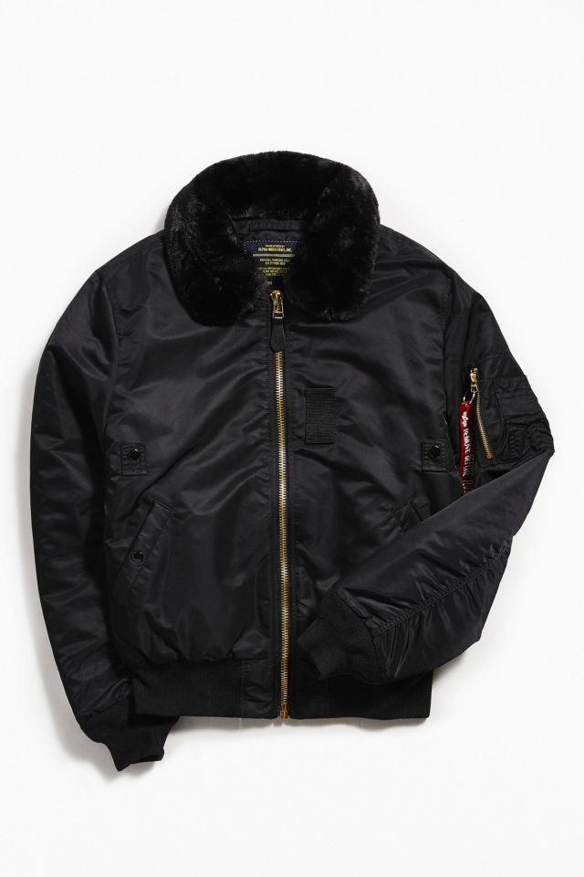 Alpha Industries B-15 Flat Hem Slim-Fit Bomber Jacket #1