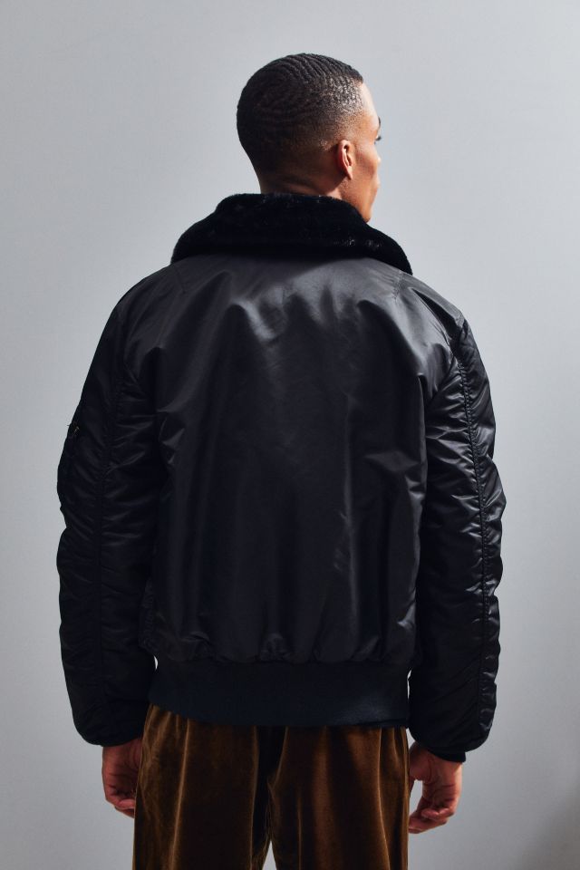 Alpha Industries B-15 Flat Hem Slim-Fit Bomber Jacket #3