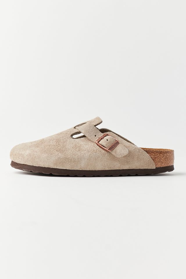 BIRKENSTOCK- BOSTON SOFT- TAUPE SUEDE - Foot Sensation