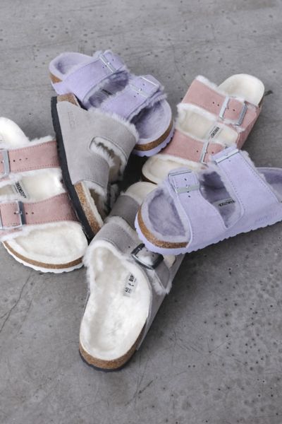 Birkenstock arizona best sale shearling pink