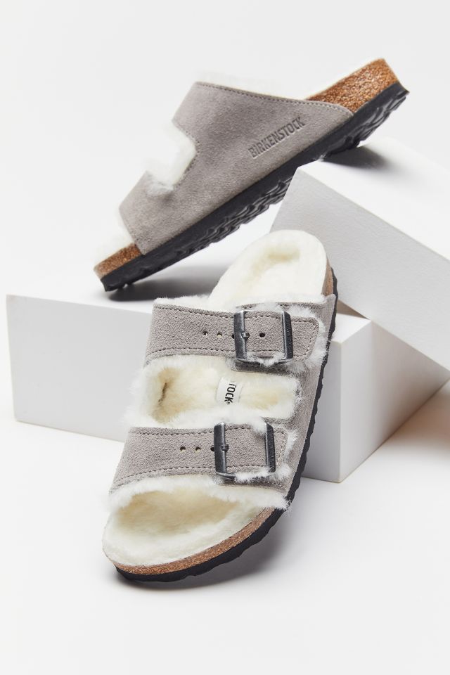 BIRKENSTOCK, Arizona Shearling Leather Sandals, Women