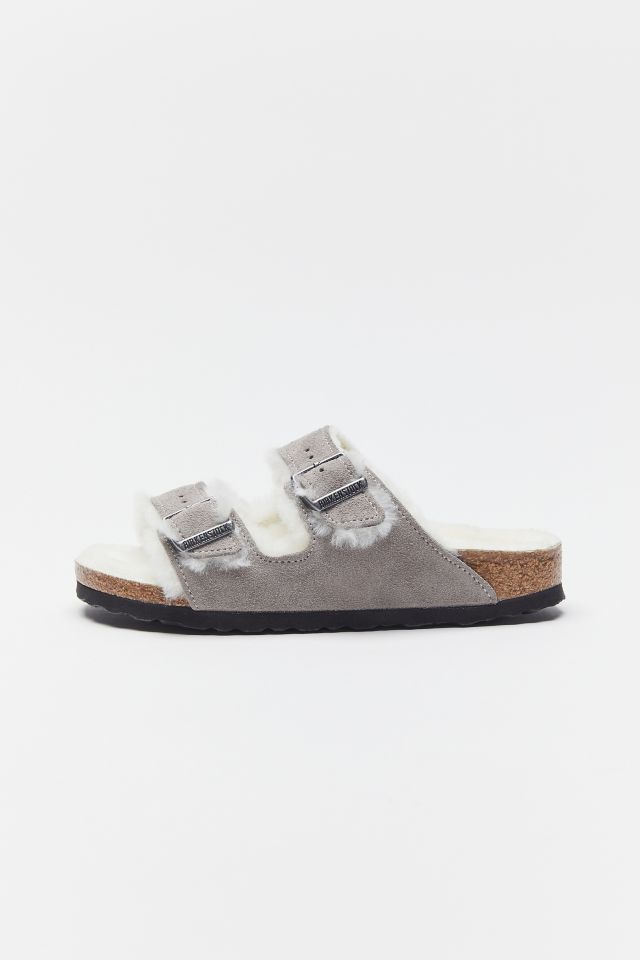 Birkenstock Arizona Shearling Suede Sandals