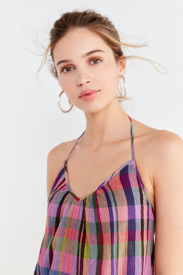UO Peggy Plaid Romper #3