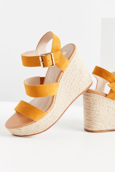 BC Footwear Snack Bar Espadrille Tall Wedge Sandal