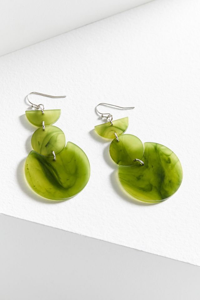 Geo Resin Drop Earring #1