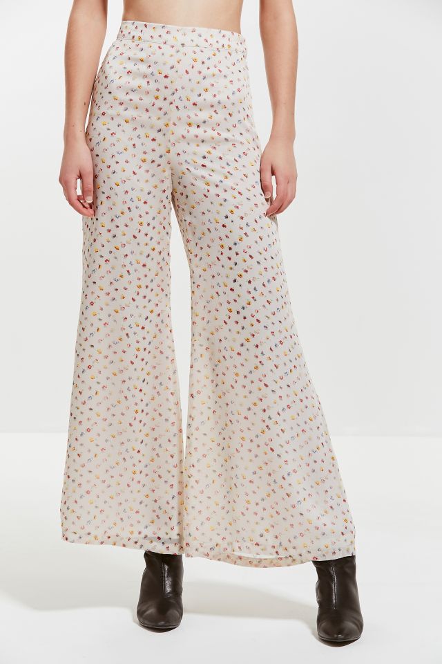 Pantalon Évasé Fleamadonna Fleur Fabriqué #1