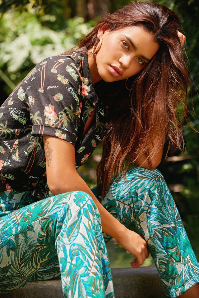 UO Lucky Button-Down Souvenir Shirt #1