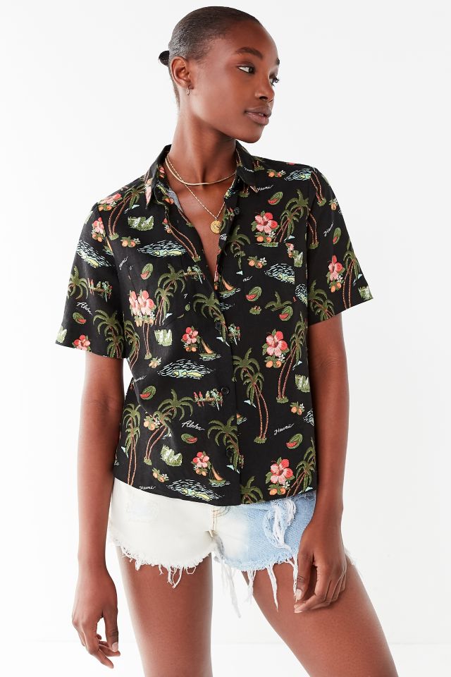 UO Lucky Button-Down Souvenir Shirt #3