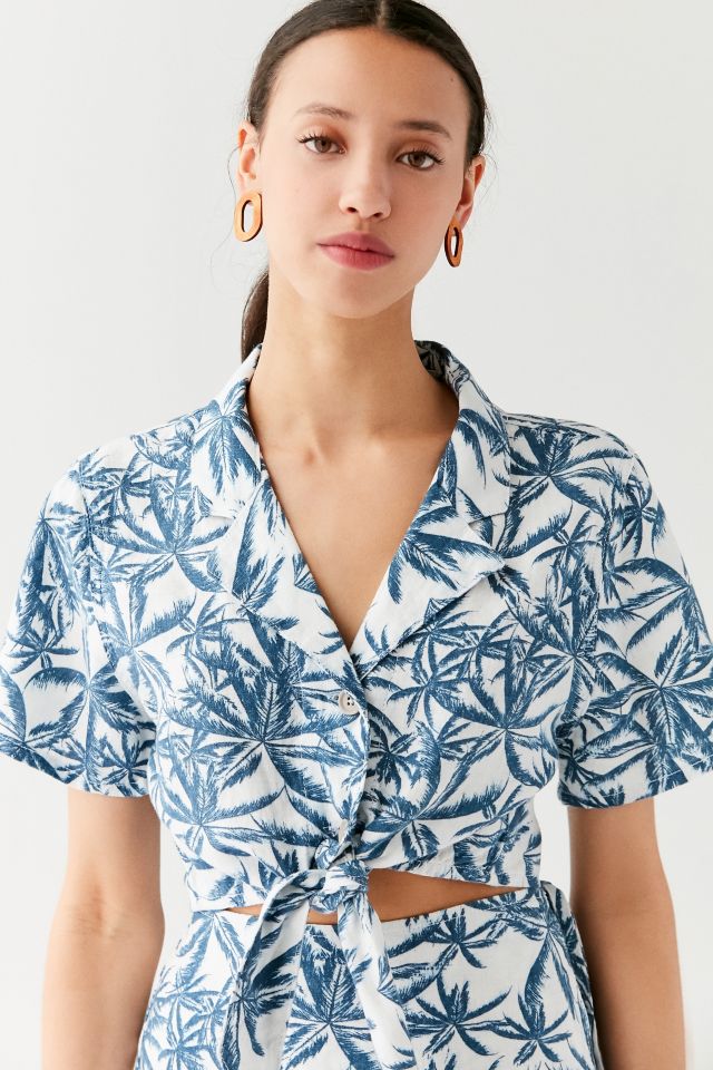 UO Tie-Front Souvenir Shirt #3