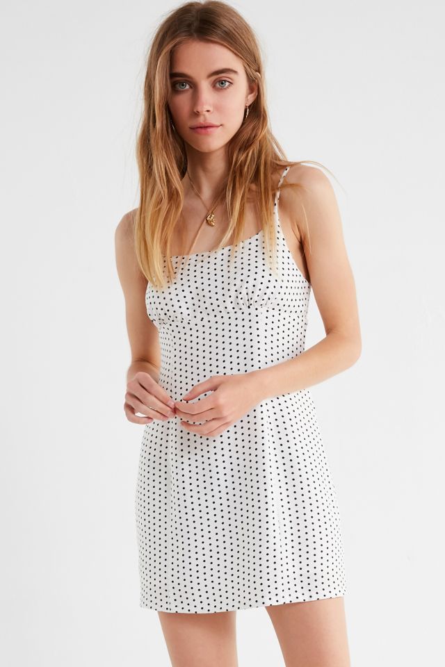 Polka dot 2025 dress urban outfitters