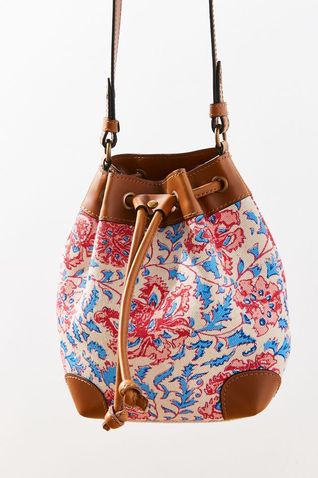 Canvas Crossbody Bucket Bag #1