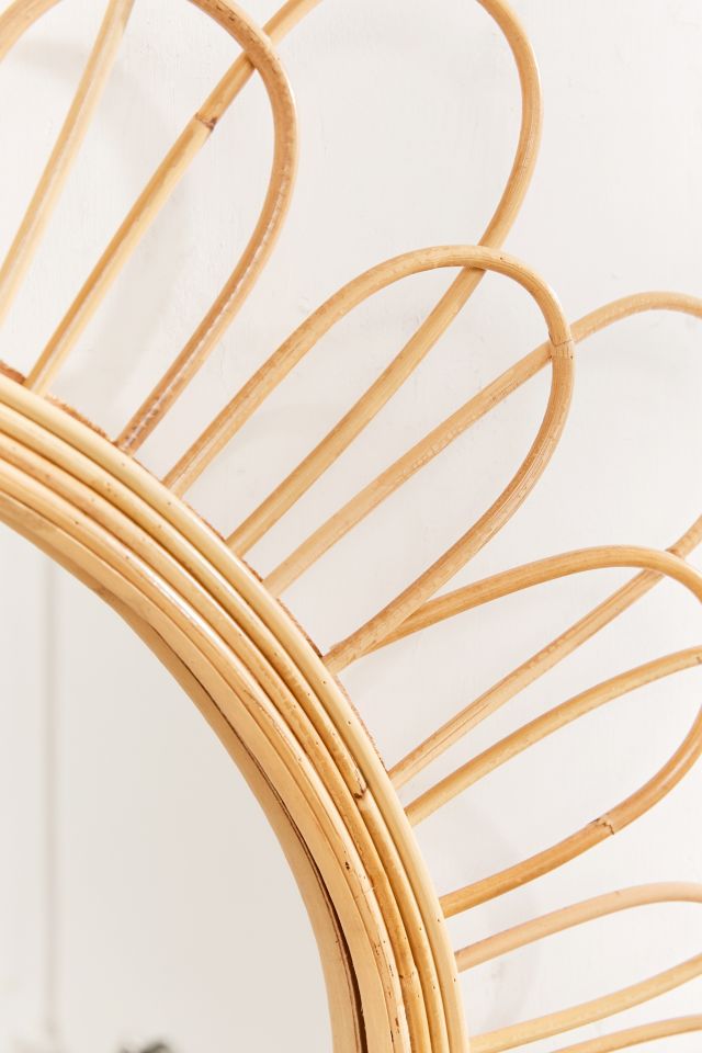 Raquel Rattan Sunflower Mirror #2
