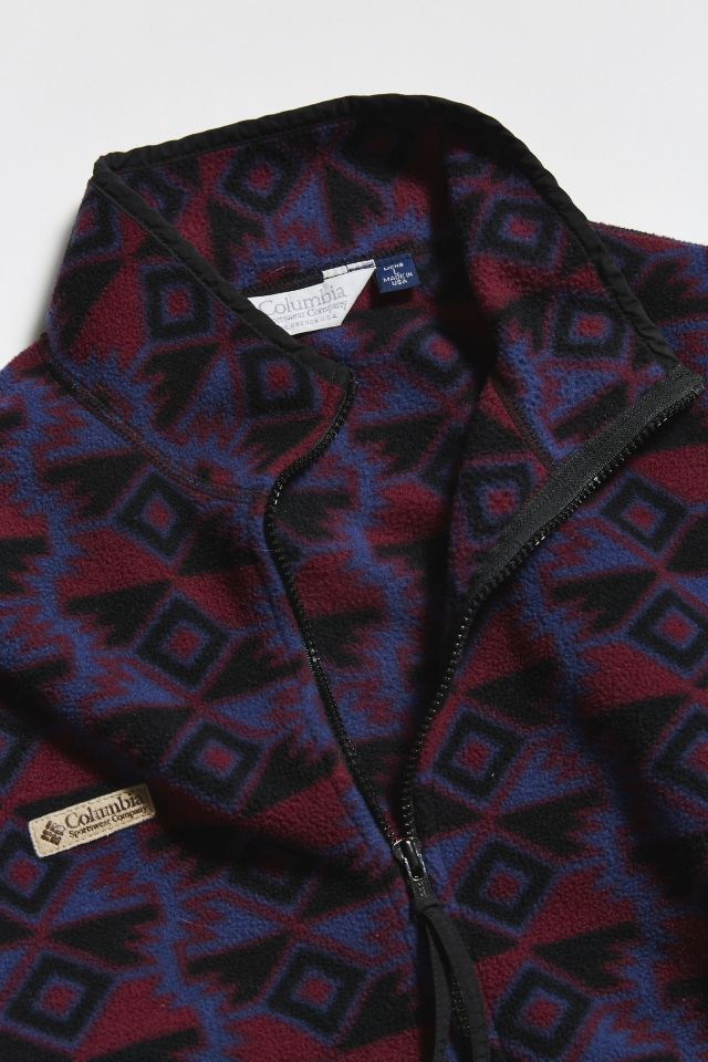 Vintage Columbia Purple Multi Polar Fleece Jacket #2