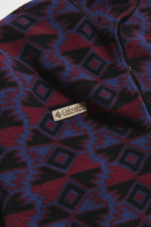 Vintage Columbia Purple Multi Polar Fleece Jacket #5