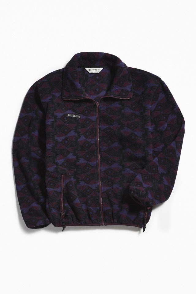 Vintage Columbia Purple Multi Polar Fleece Jacket