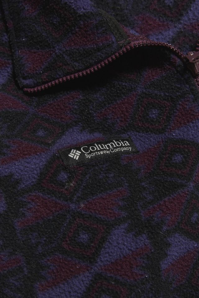 Vintage Columbia Purple Multi Polar Fleece Jacket #5