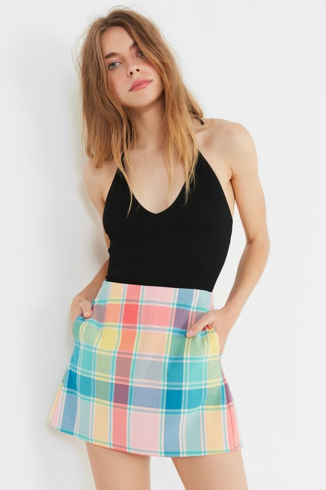 Womens plaid 2025 skirt urban outfitters