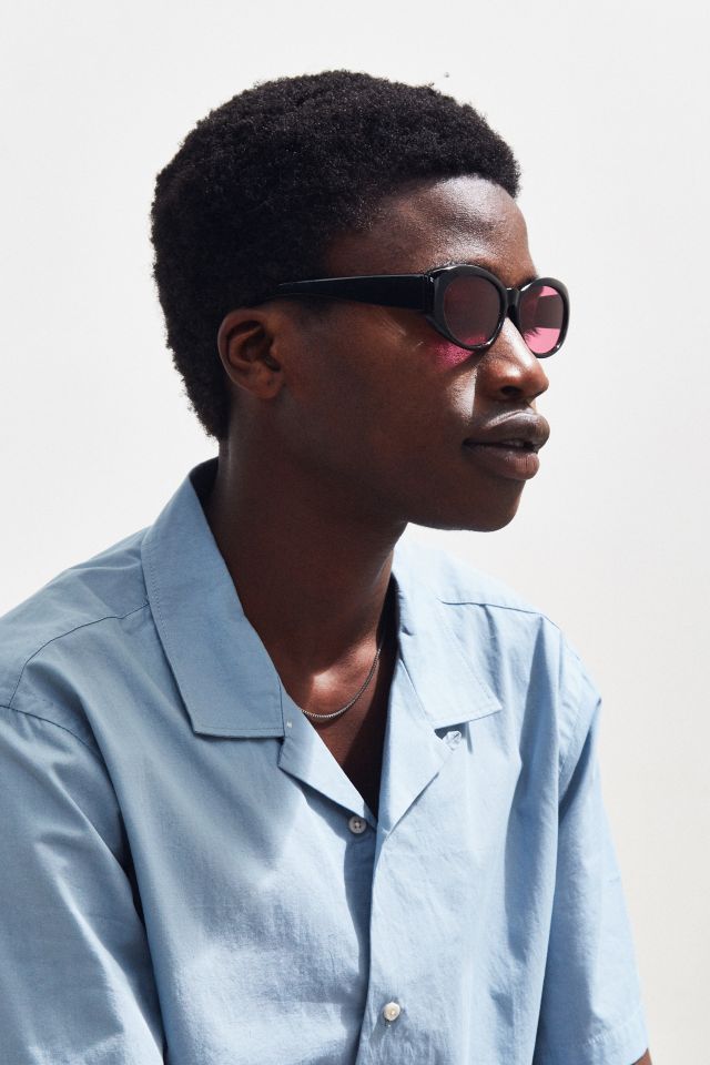Plastic Contrast Oval Lens Sunglasses #1