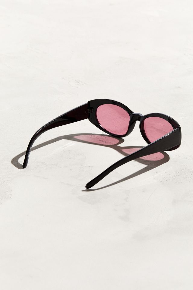 Plastic Contrast Oval Lens Sunglasses #3