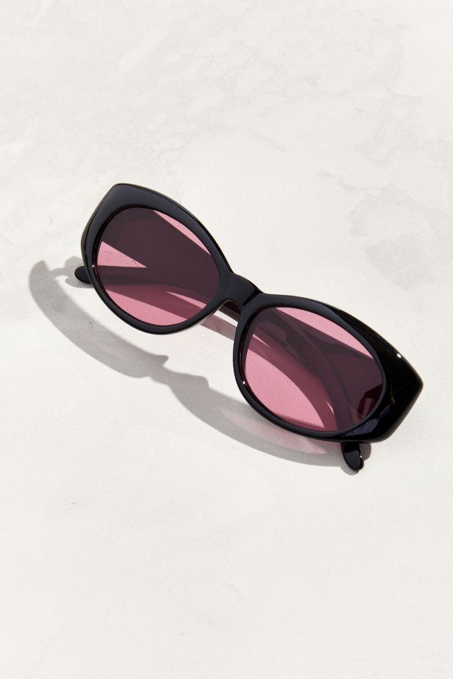 Plastic Contrast Oval Lens Sunglasses #4