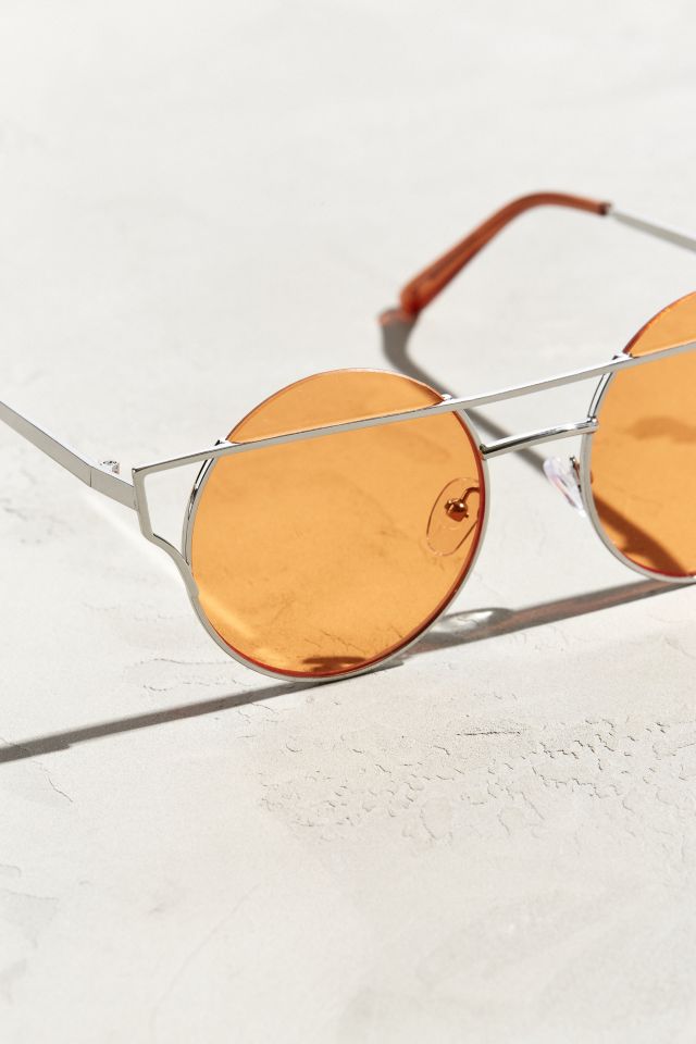 Barred Lens Round Sunglasses #2