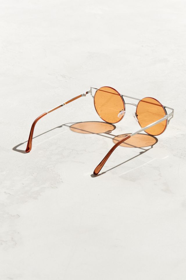 Barred Lens Round Sunglasses #3