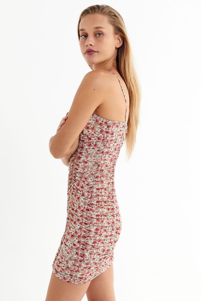 UO Ruched Mesh Bodycon Mini Dress #2
