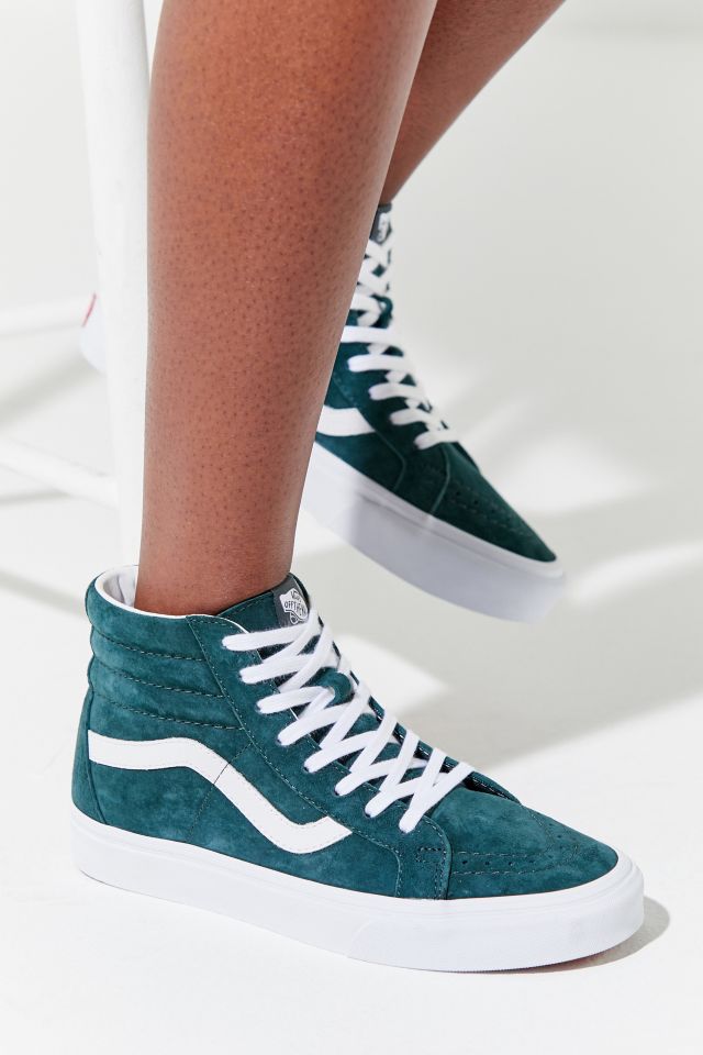 Green suede vans outlet high tops