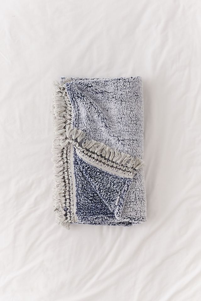 Amped Fleece Fringe Trim Throw Blanket #1