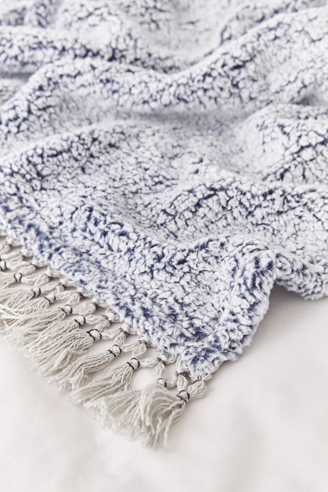 Amped Fleece Fringe Trim Throw Blanket #3