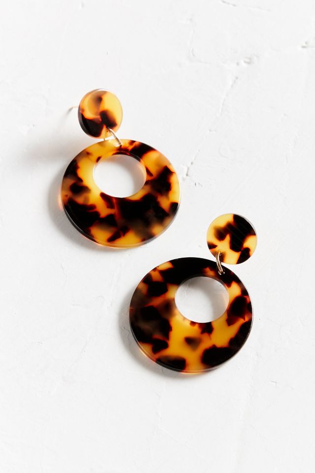 Boucle d'Oreille Pendante Ronde Lucy ZHUU #1