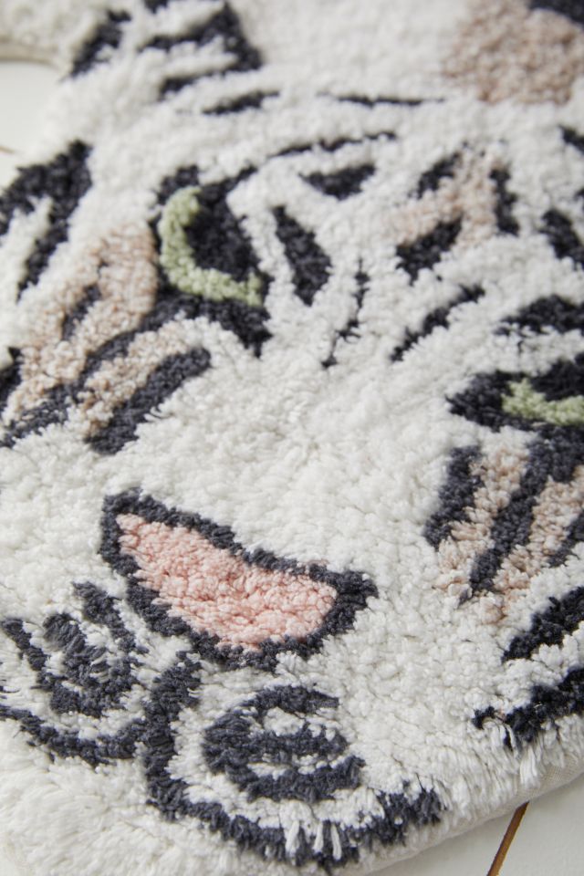 Tiger Shape Tufted Bath Mat
