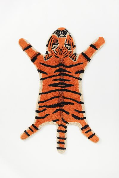 Tiger Shape Tufted Bath Mat