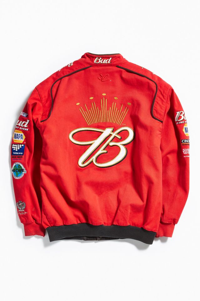 NASCAR レーシングジャケット Budweiser ヴィンテージ ストリート Budweiser Dale Earnhardt Jr. Racing Jacket Free Shipping
