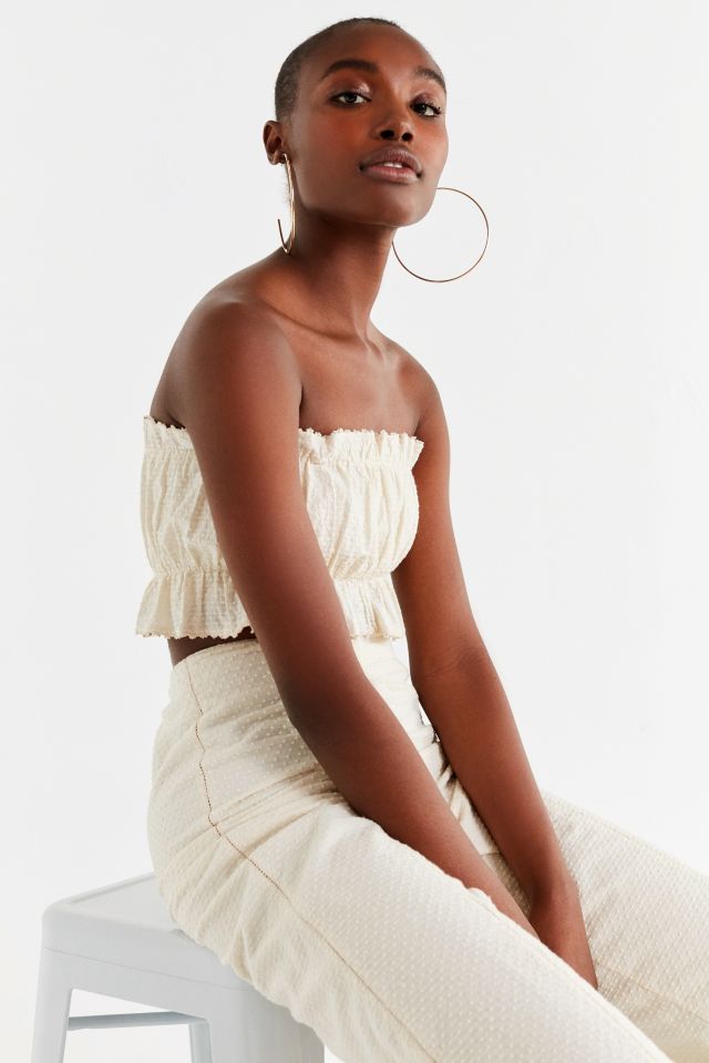 UO Ila Swiss Dot Tube Top #3