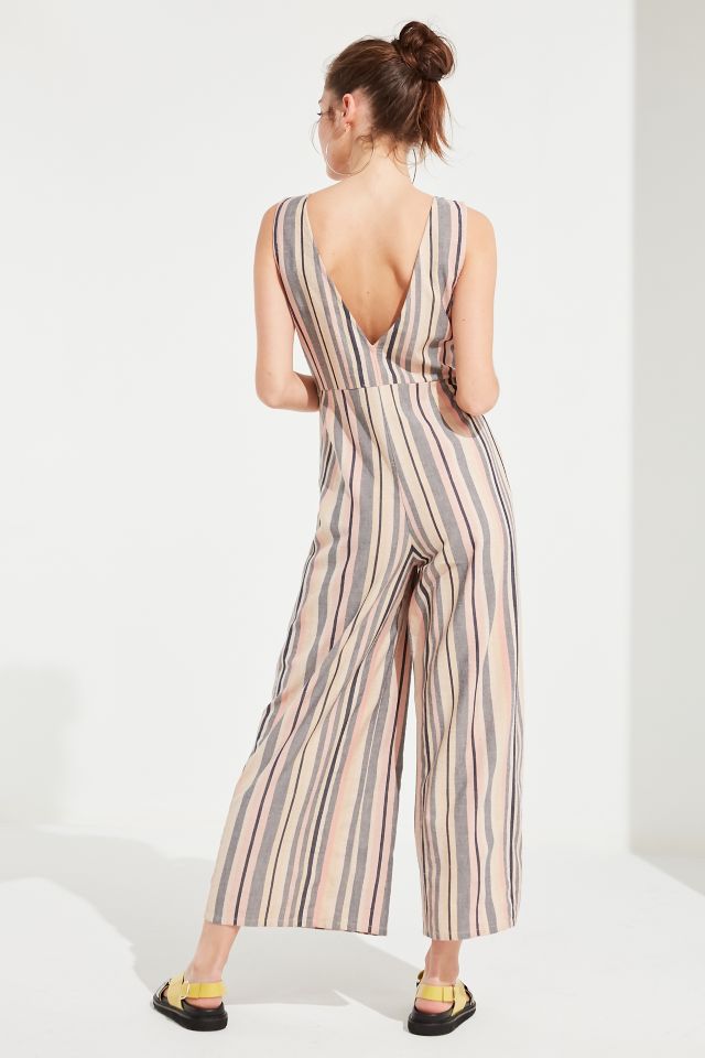 Combinaison-pantalon boutonnée à rayures Sage UO #1
