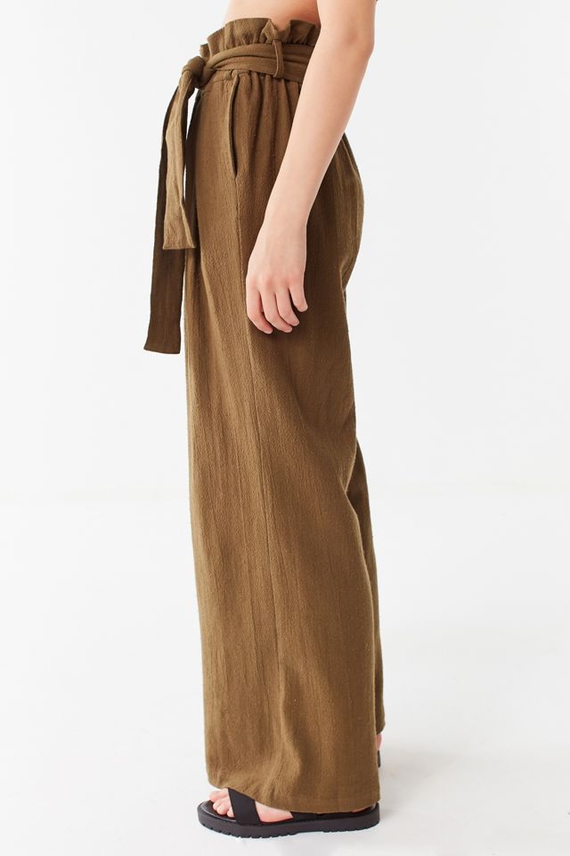 UO Bennie Paperbag Wide-Leg Pant #3