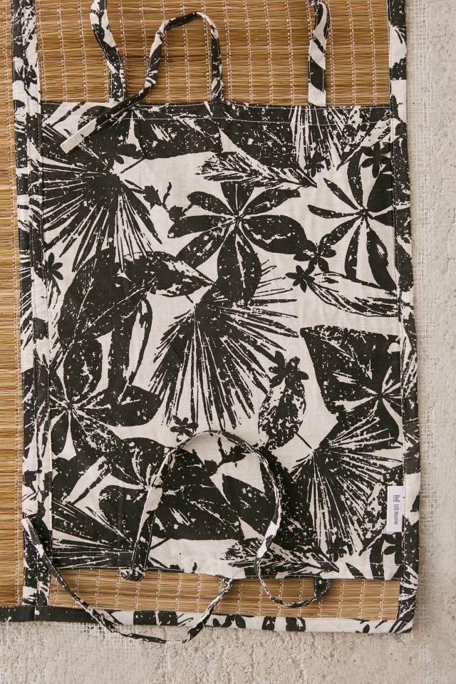Miku Tropical Woodblock Straw Beach Mat #3
