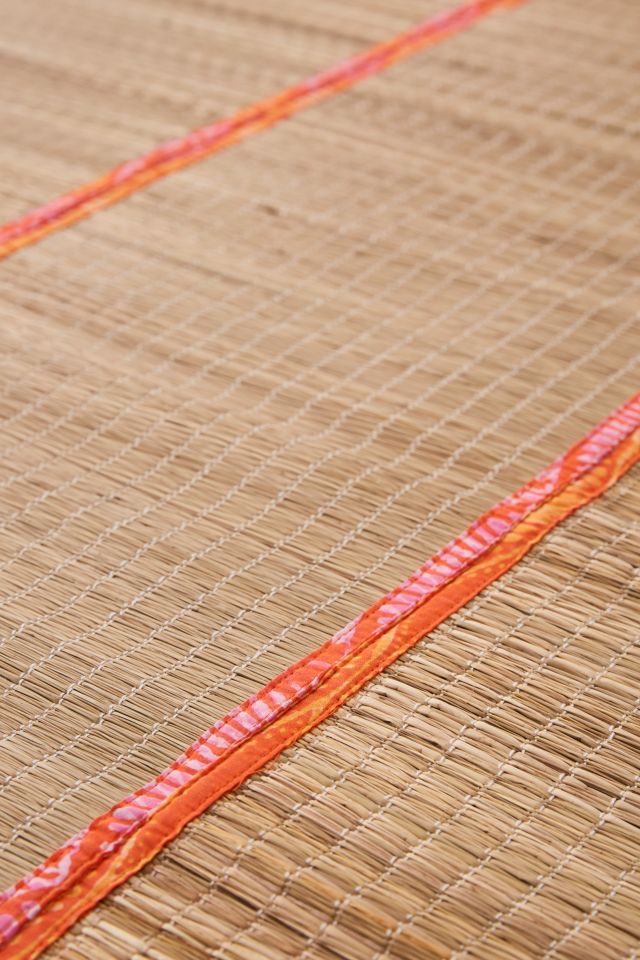 Tapis de plage en paille Tasya Batik Miku #5