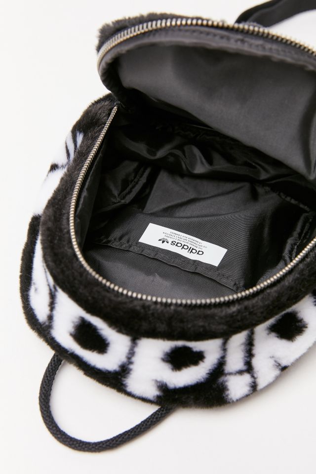 Adidas faux fur backpack best sale